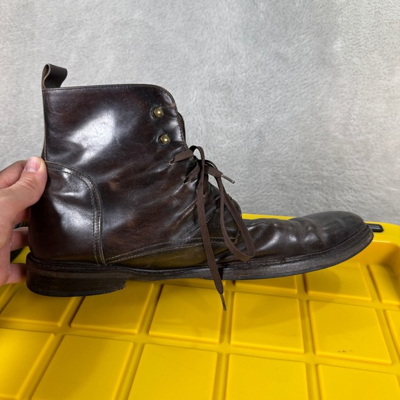Antonio Maurizi SUIT SUPPLY Leather Ankle Boots Dress Casual Brown Size 11 Italy - Picture 4 of 10